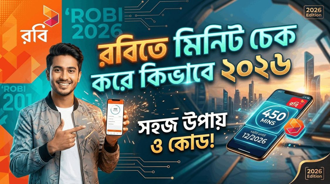 রবিতে মিনিট চেক করে কিভাবে ২০২৬ How To Check Robi Minute