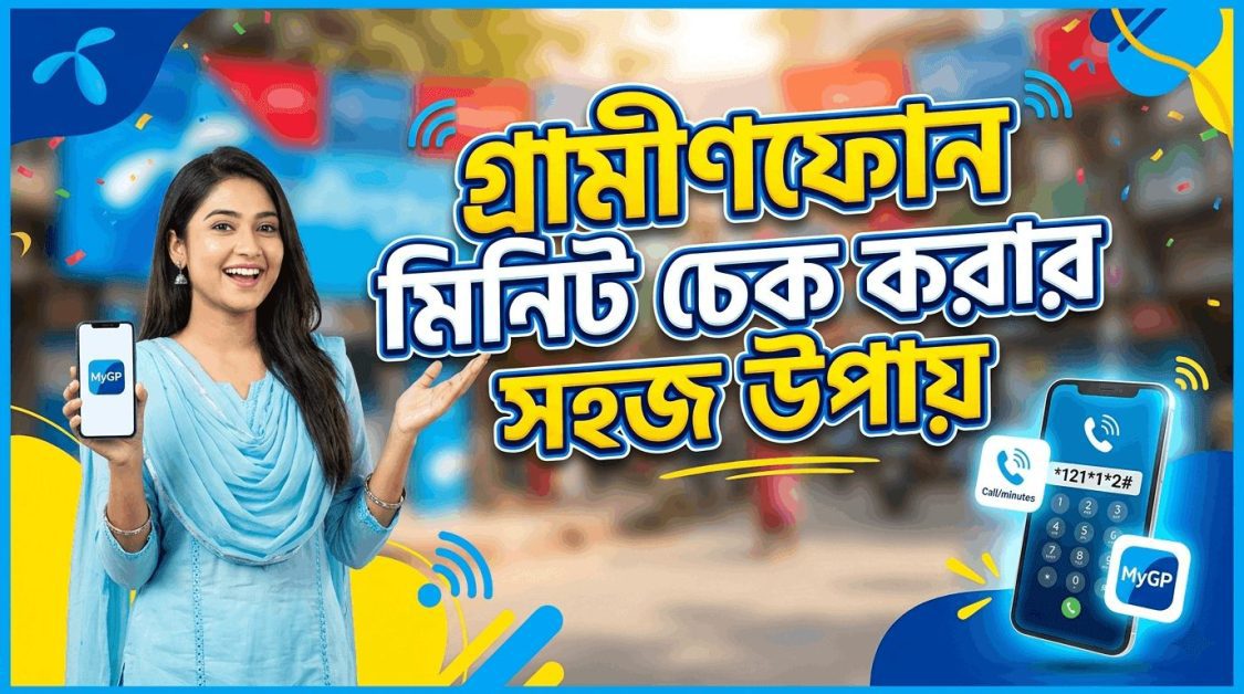 গ্রামীণফোন মিনিট চেক করার সহজ উপায়